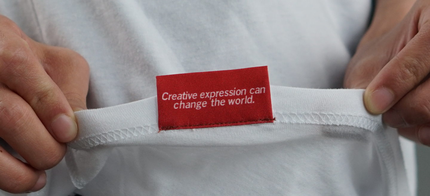 woven label example