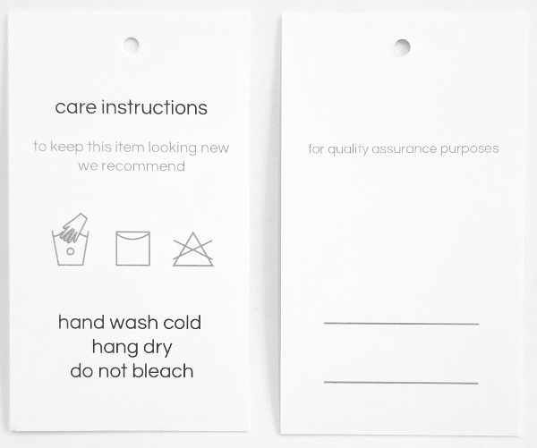example care hang tag