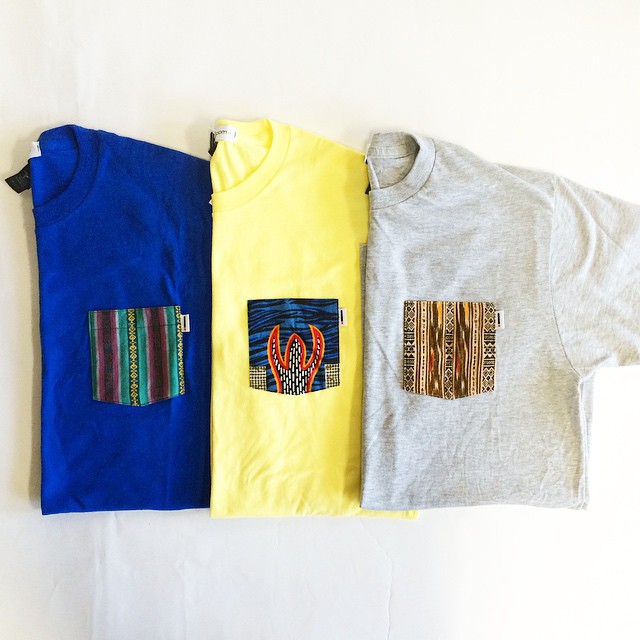 pattern pocket tees