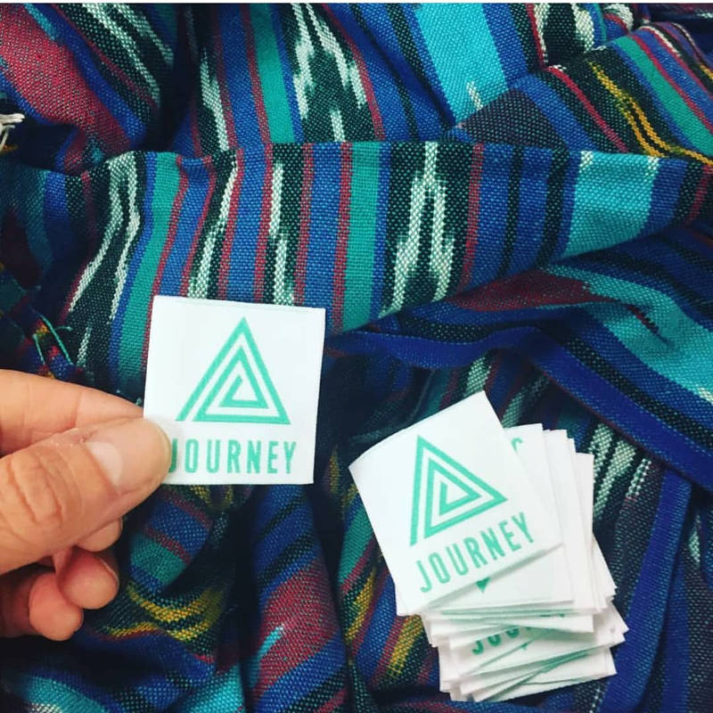 detailed photo of a woven label